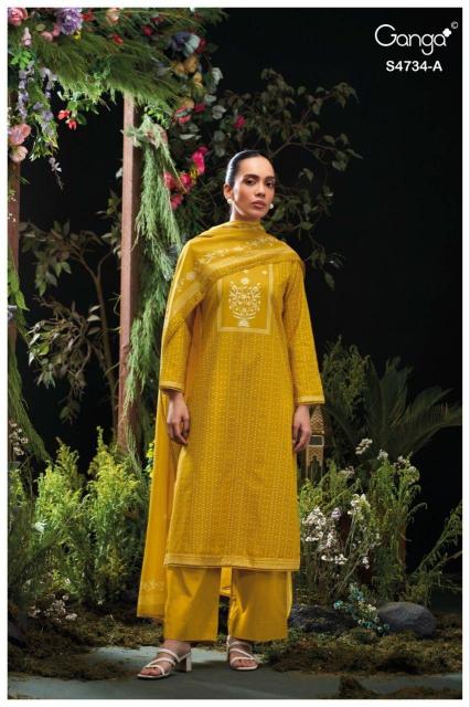 Ganga jivanshi 4734 katha suit dress material wholesale online